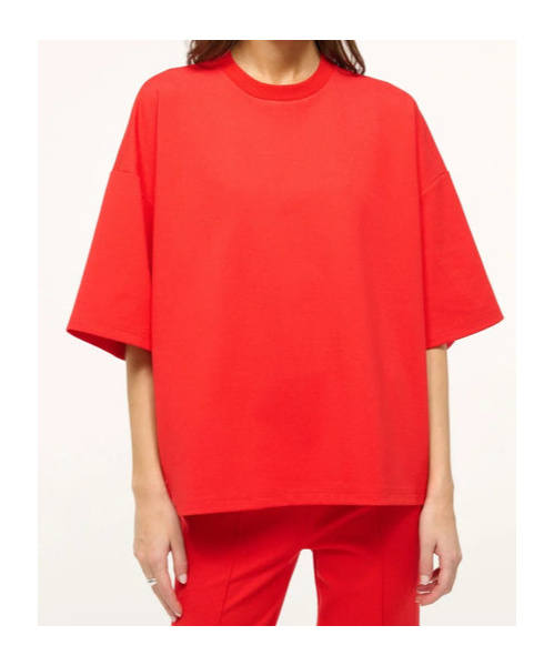 Staud Short-sleeved T-shirt In Red