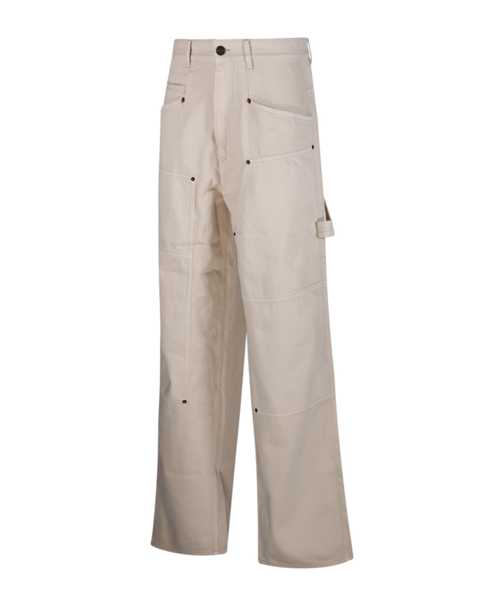 Isabel Marant Étoile Isabel Marant Etoile Ophra Loose Fit Fine Denim Jeans In Nude