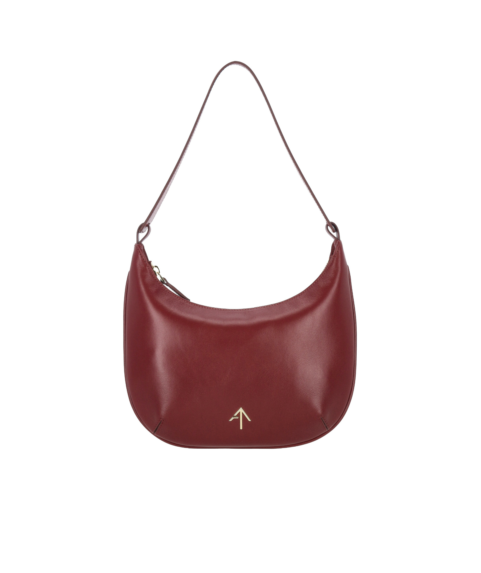 Manu Atelier Zipper Shoulder Bag In Red
