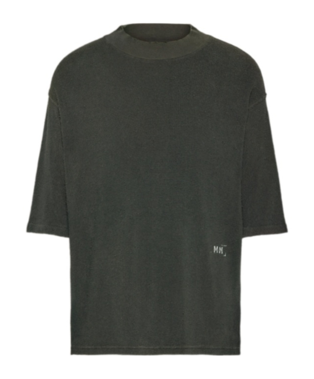 Maison Margiela Reverse Cotton Terry T-shirt In Black