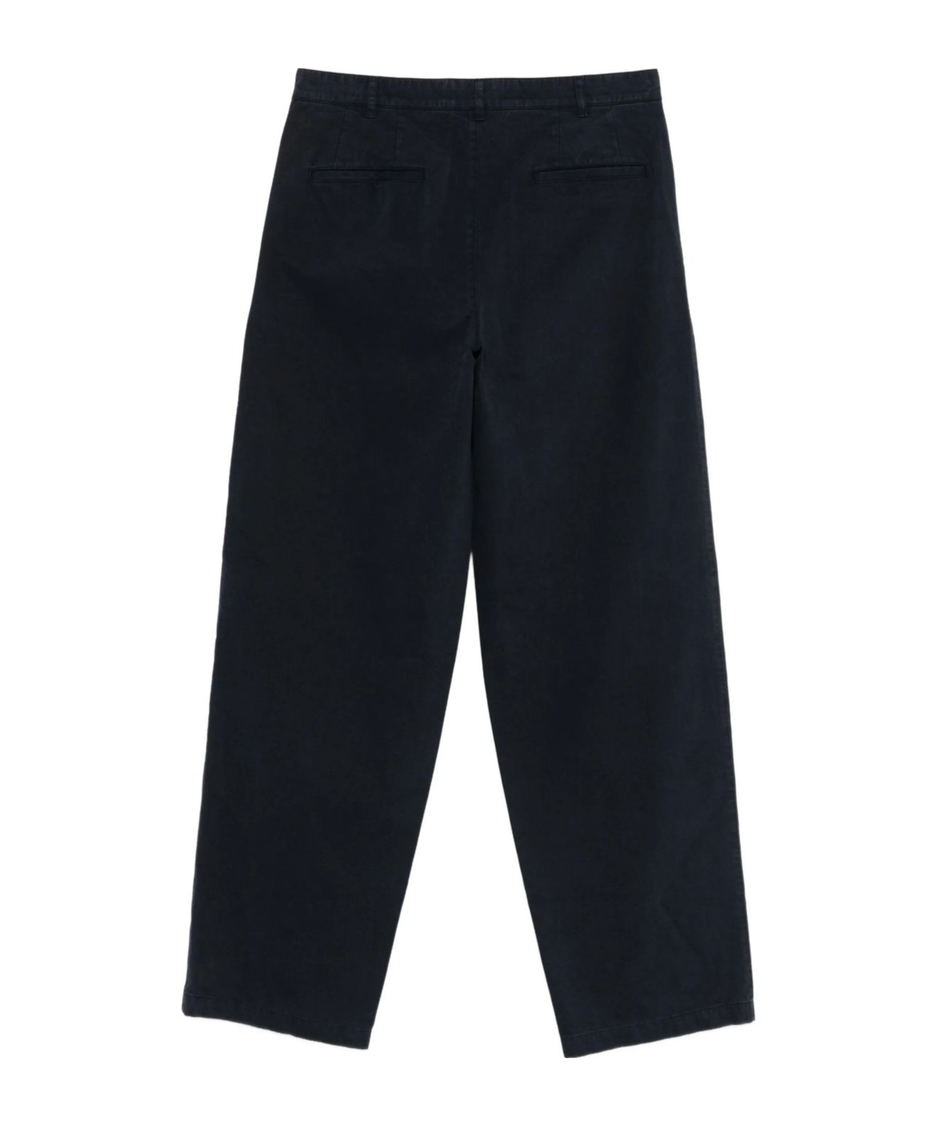 Aspesi Pleated Details Casual Pants In Black