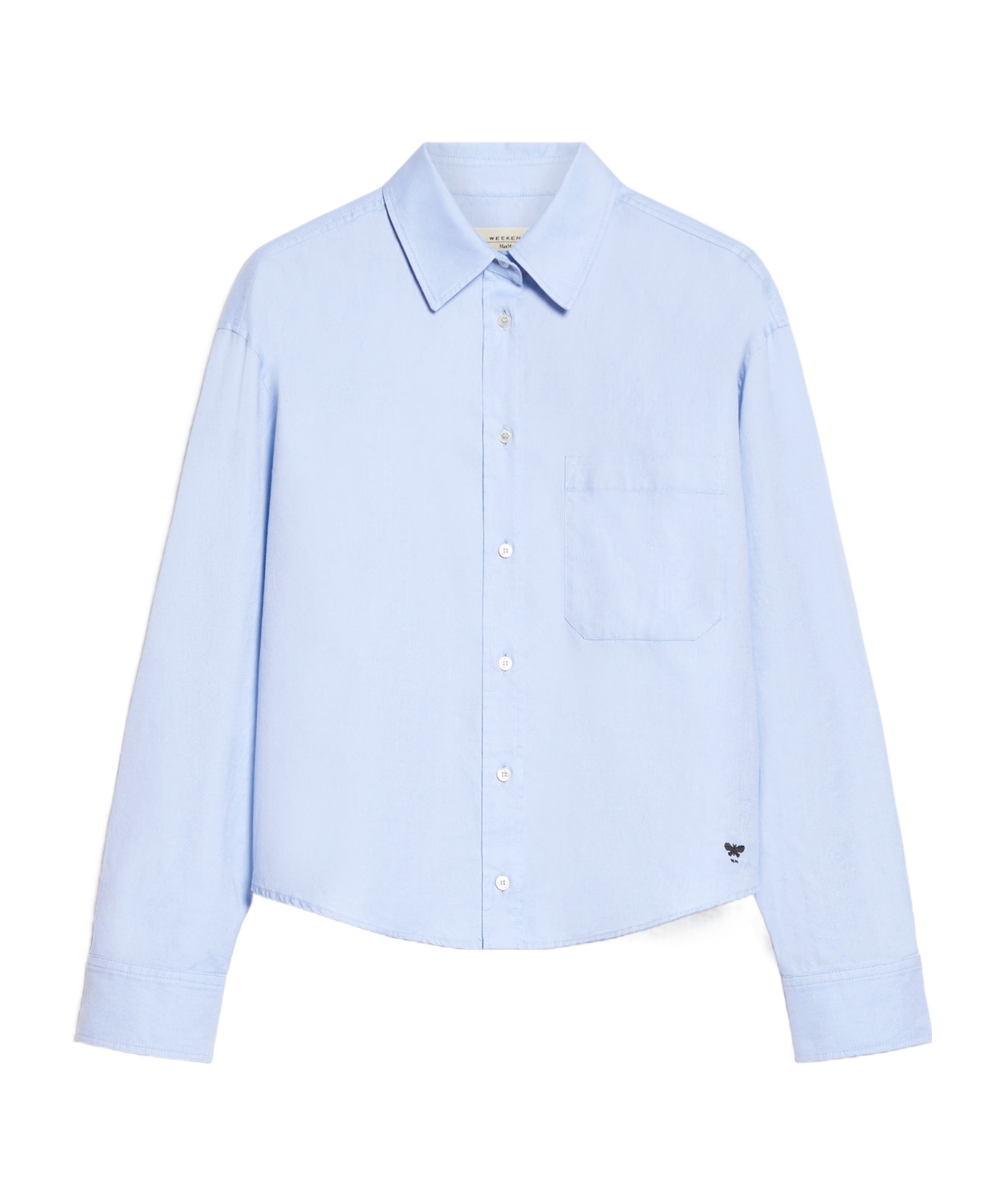 Weekend Max Mara Buttoned Long-sleeved Shirt In Blue