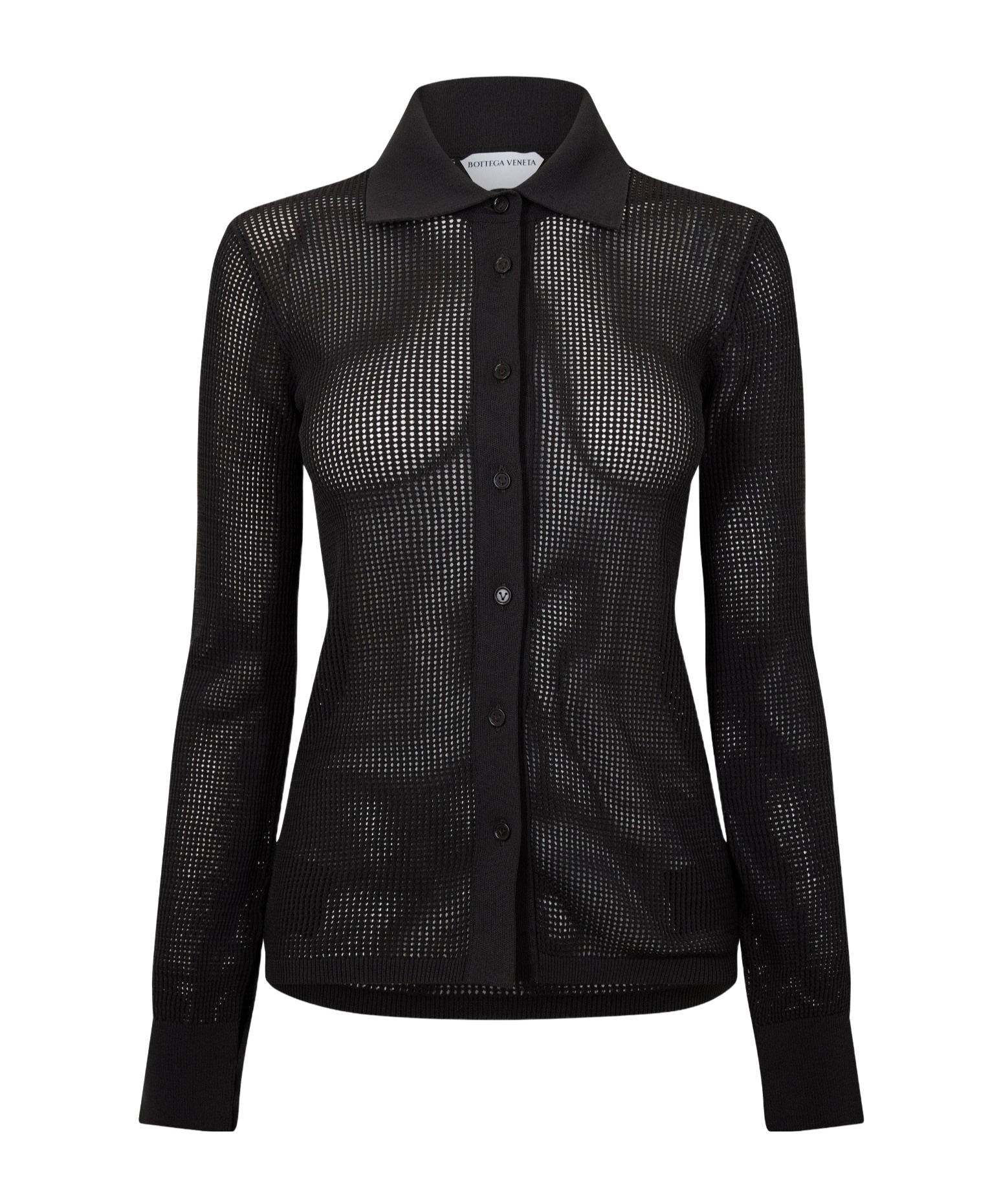 Bottega Veneta Simple Knitted Sweater In Black