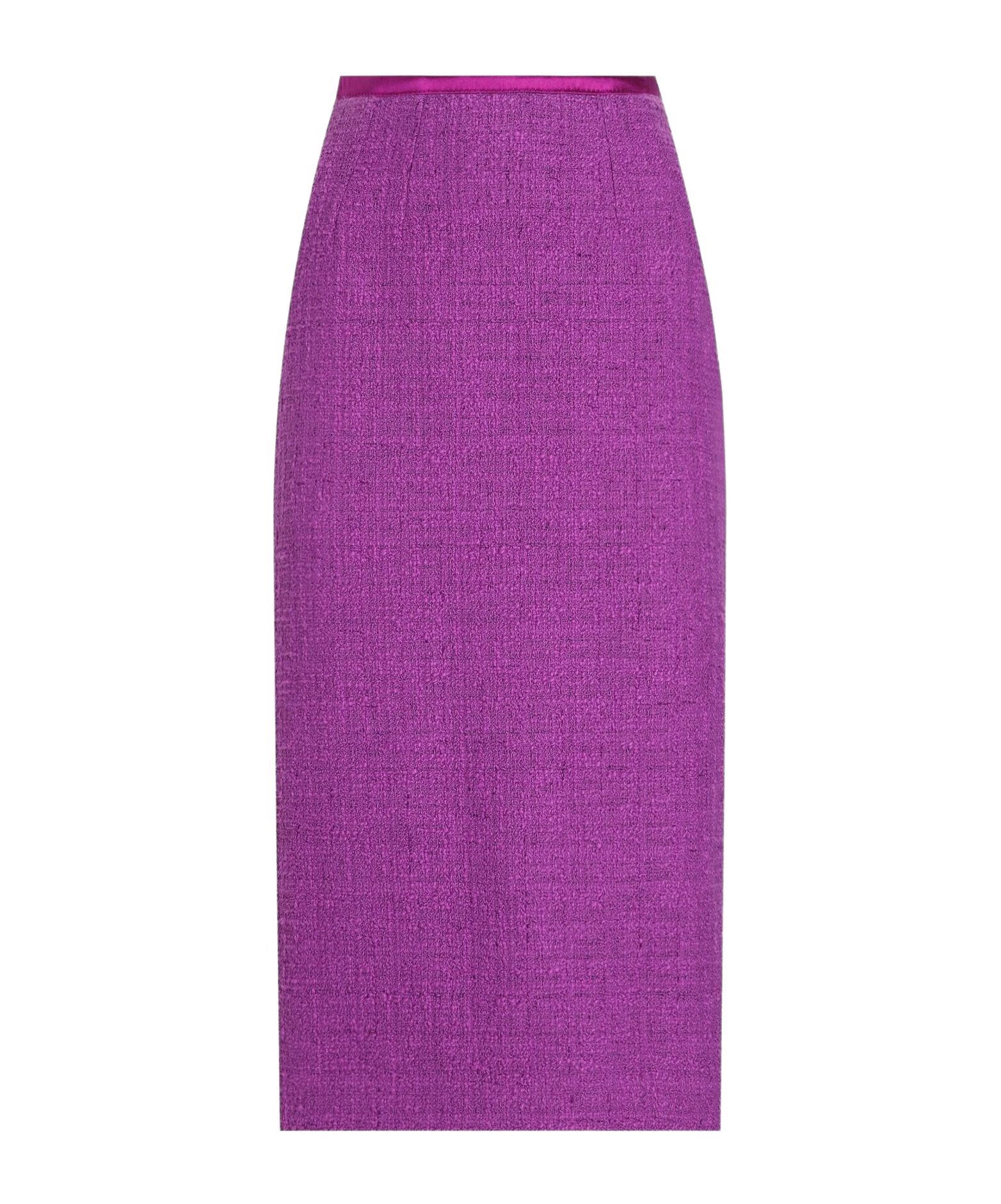 Dolce & Gabbana Textured Midi Skirt In Purple