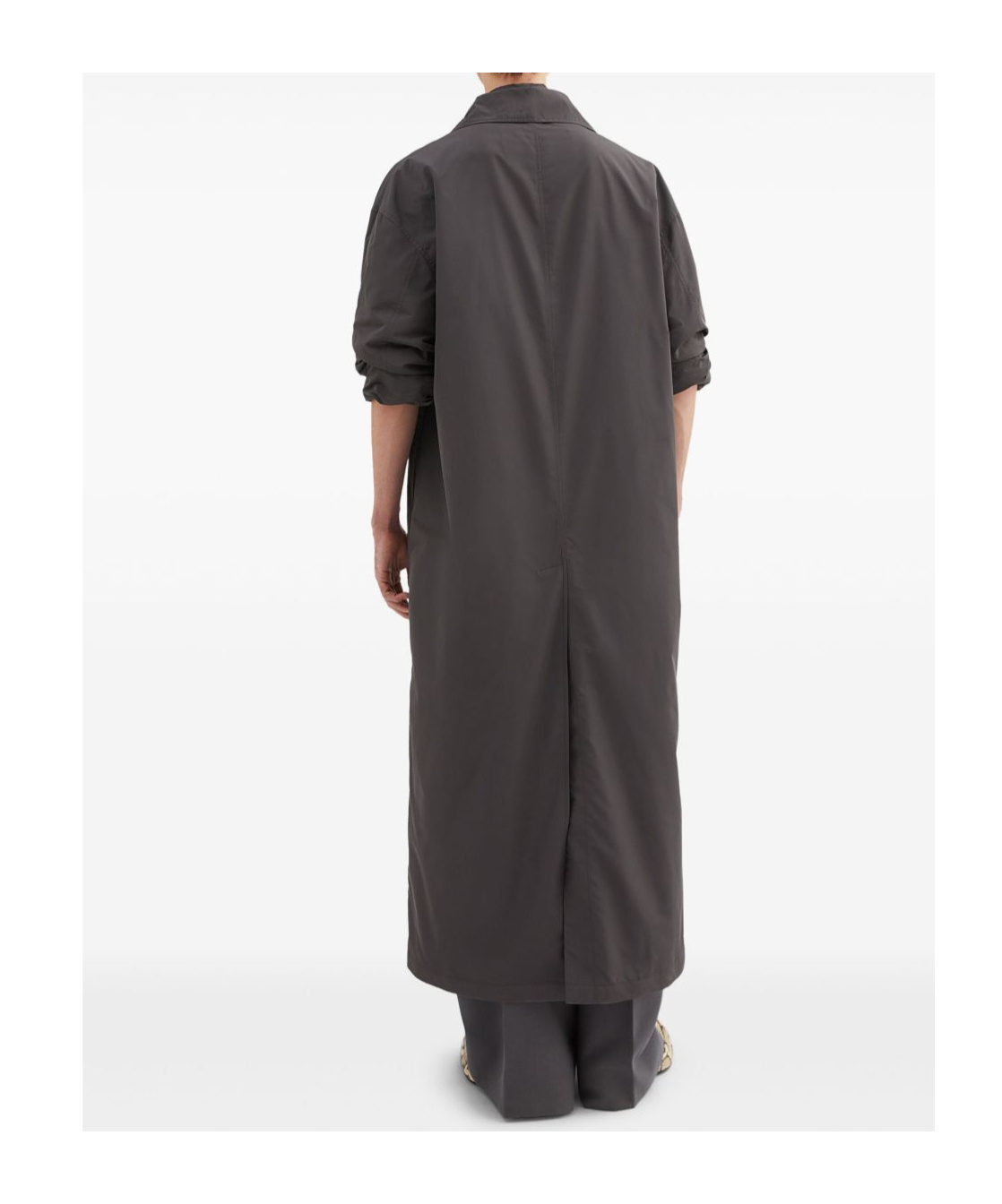 Jil Sander Single-breasted Trench Coat In Asphalt