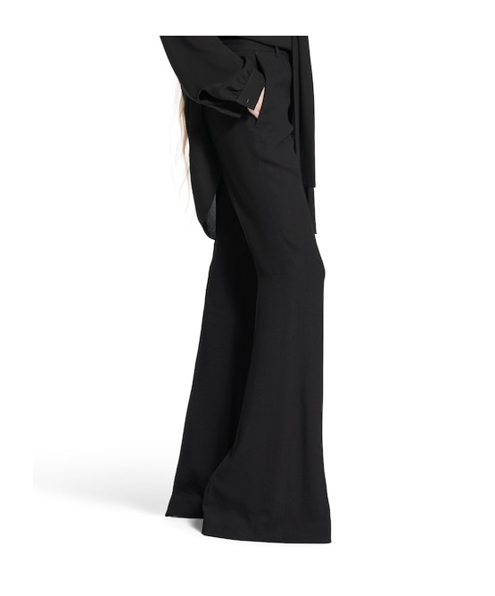 Balenciaga High-rise Flare Pants In Black