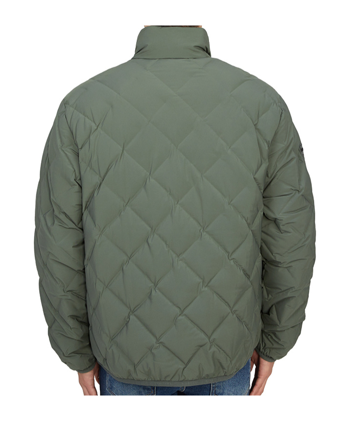 Duvetica Long-sleeved Down Jacket In Green