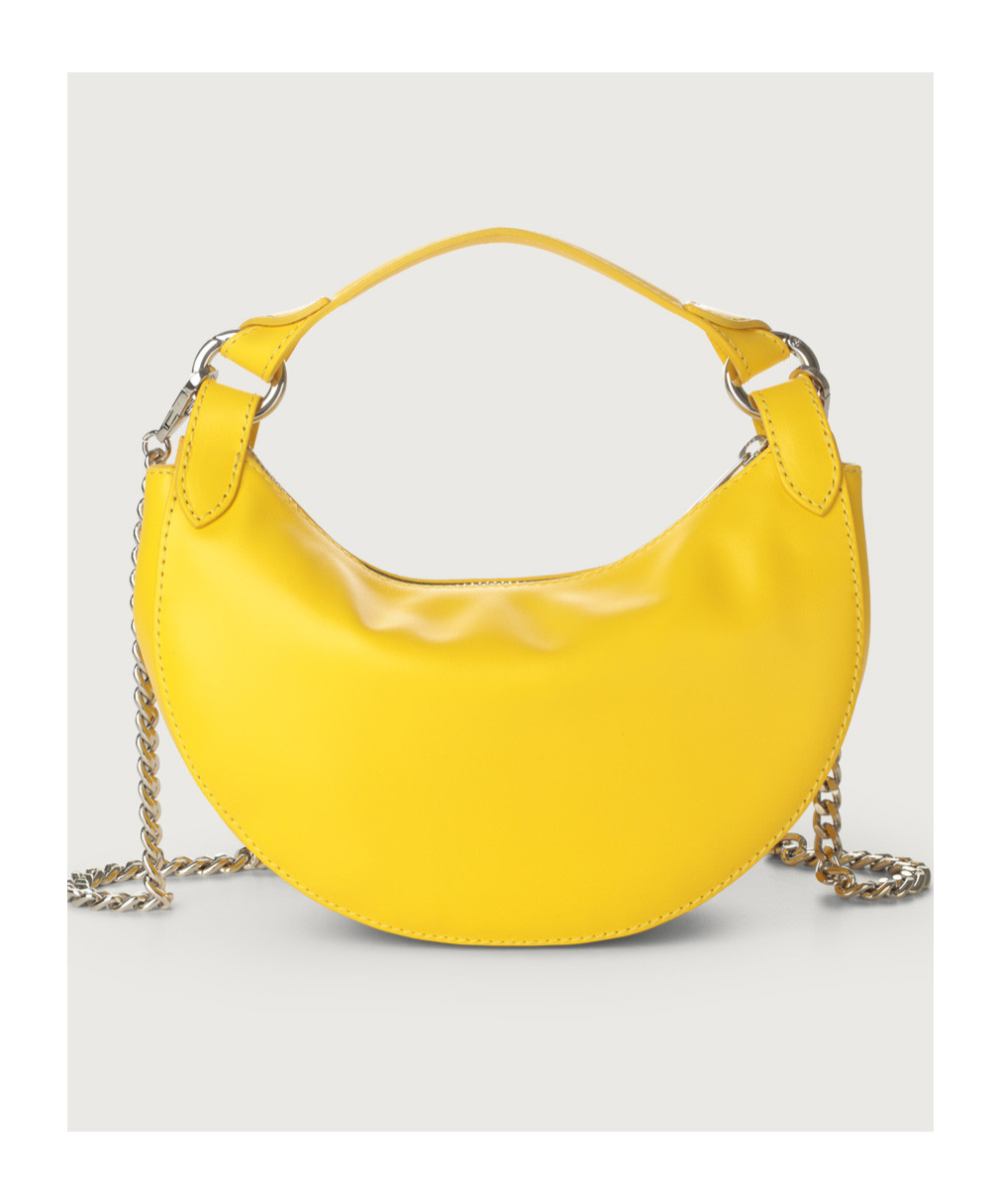 Orciani Mini Hobo Shoulder Bag In Yellow
