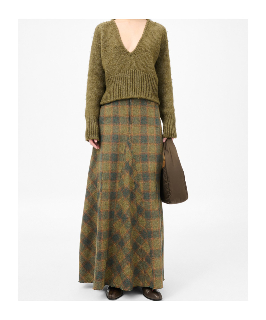 Our Legacy Vilnius Low Twist Check In Green