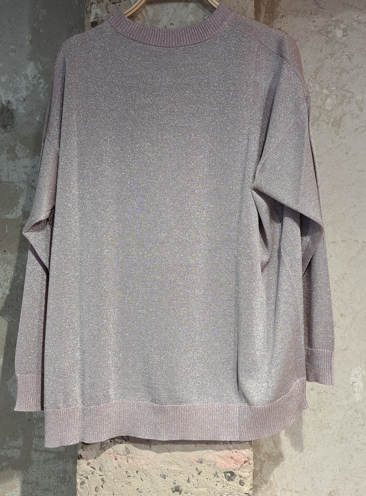 Shop Missoni Metallic Knit Jumper In Gray