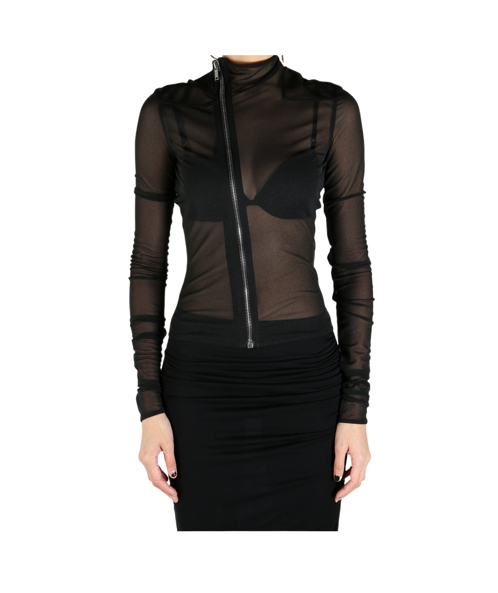 Rick Owens Black Hollywood Gary Jacket In Black