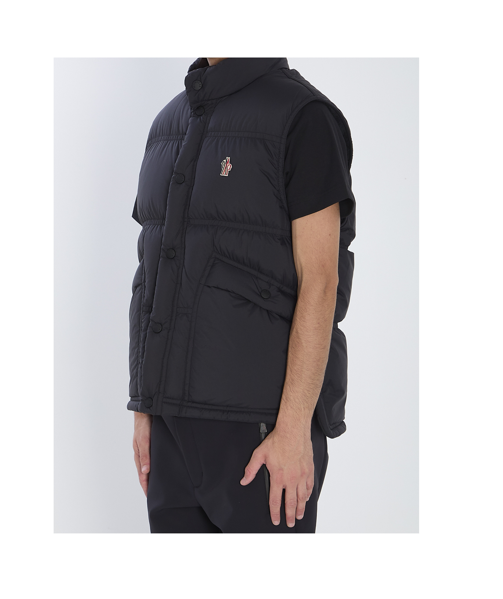 Moncler Grenoble Apres Ski Gilet In Black