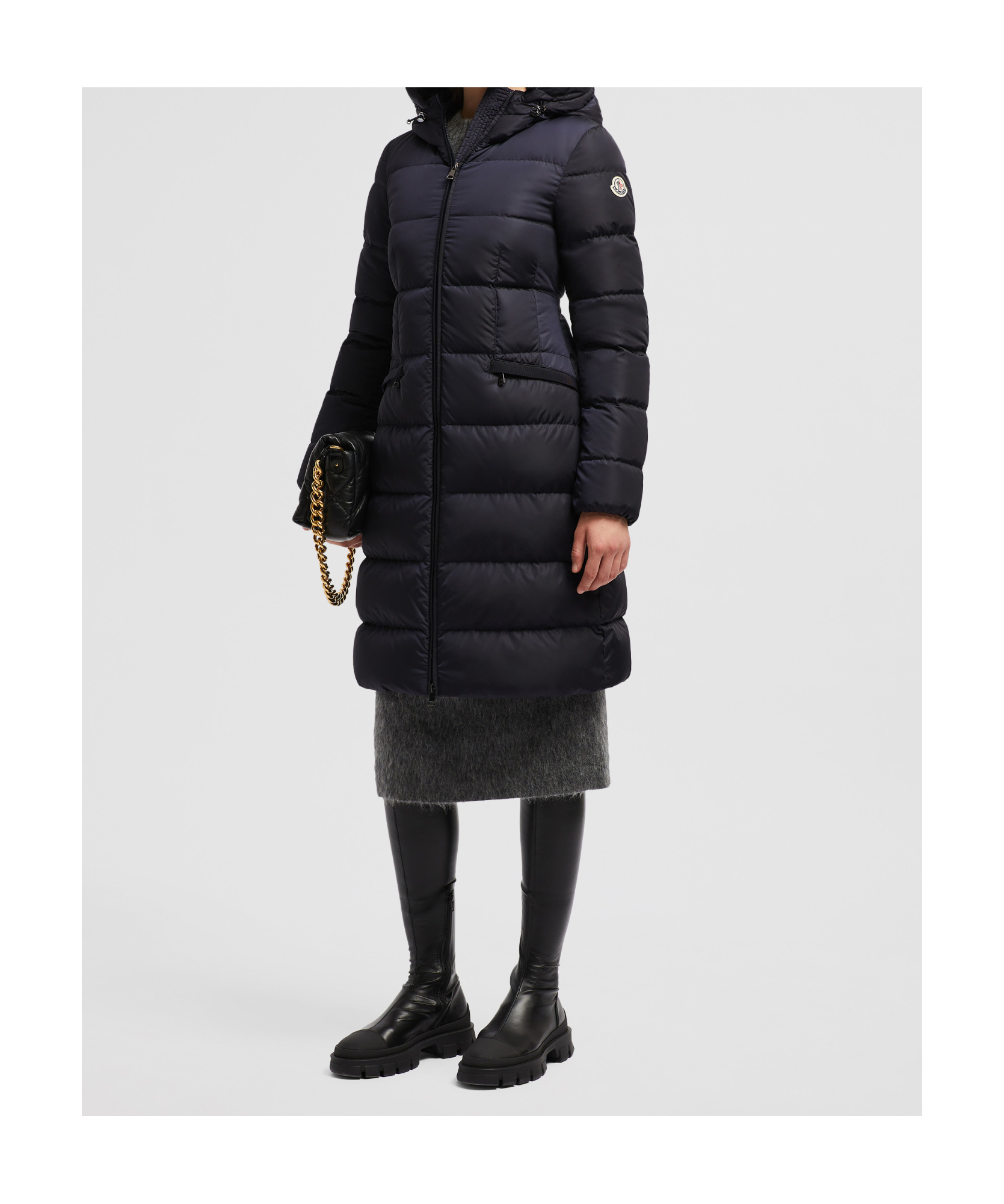 Moncler Avocette Long Down Jacket