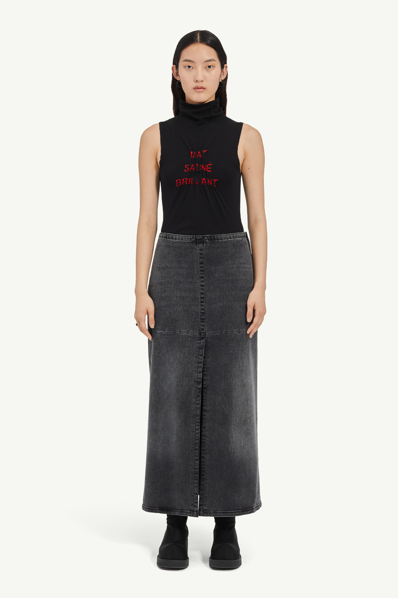 MM6 MAISON MARGIELA LONG DENIM SKIRT