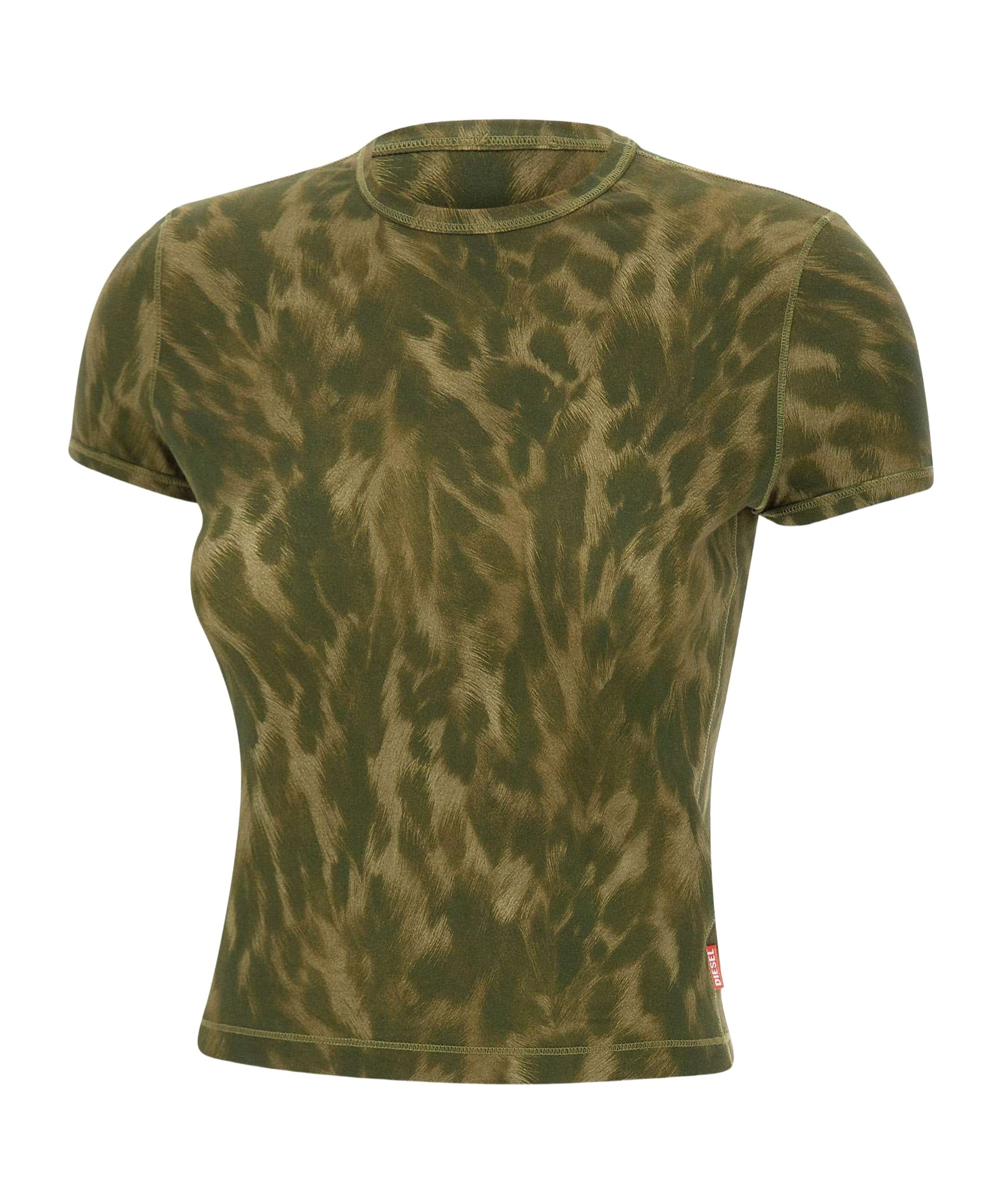 Diesel Crew Neck T-shirt In Green