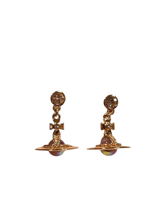 Vivienne Westwood Pendant Earrings In Yellow