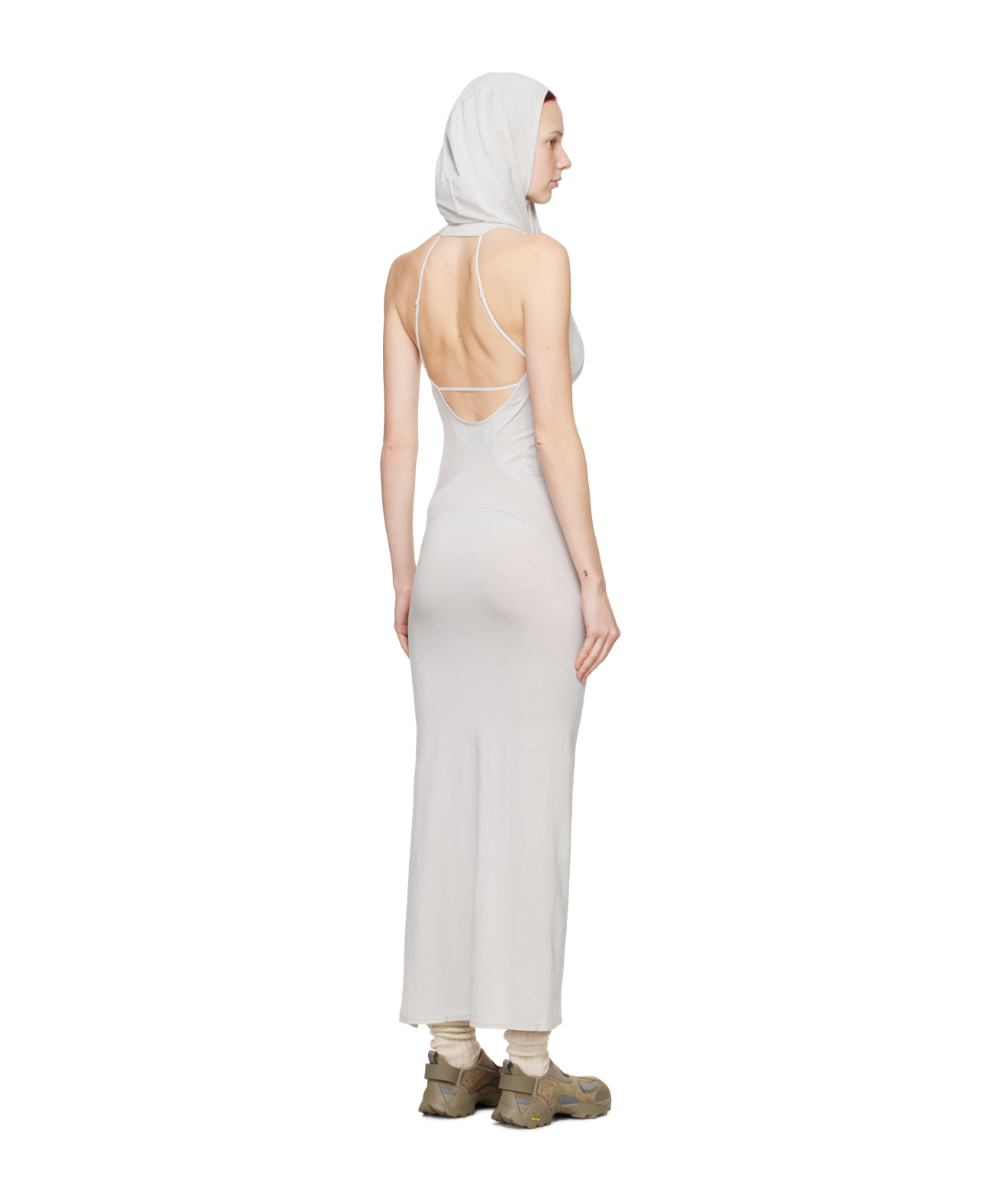 Post Archive Faction (paf) Gray 6.0 Right Midi Dress