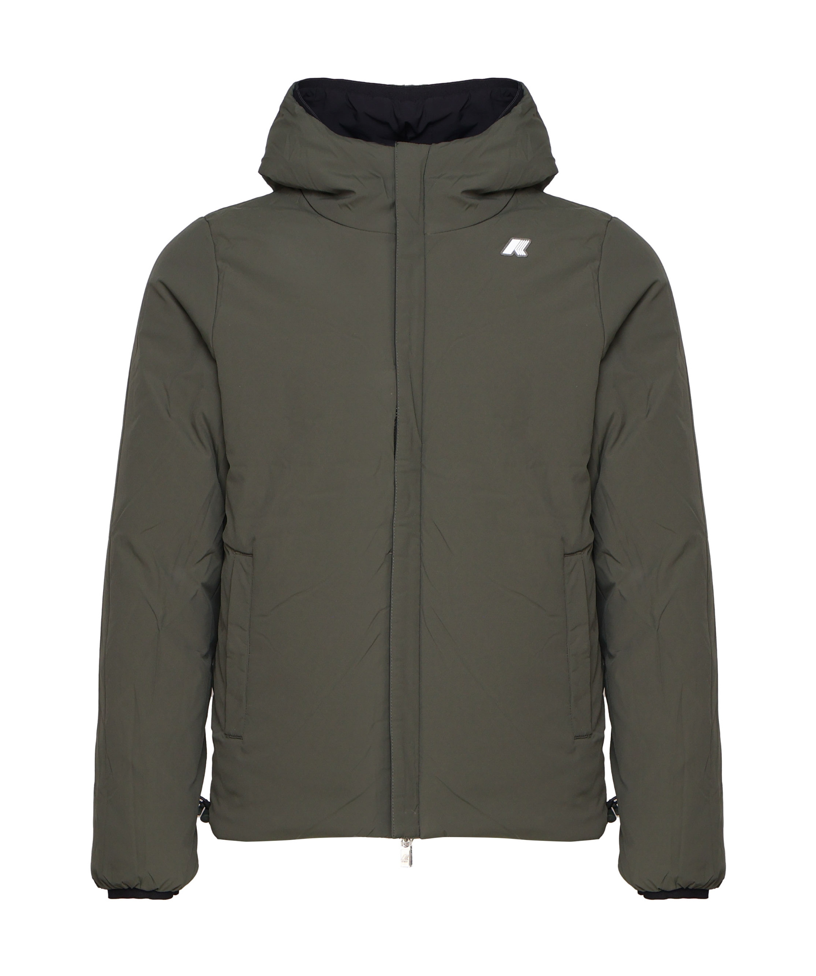 K-way Jack St Warm Double Jacket Black In Ah3