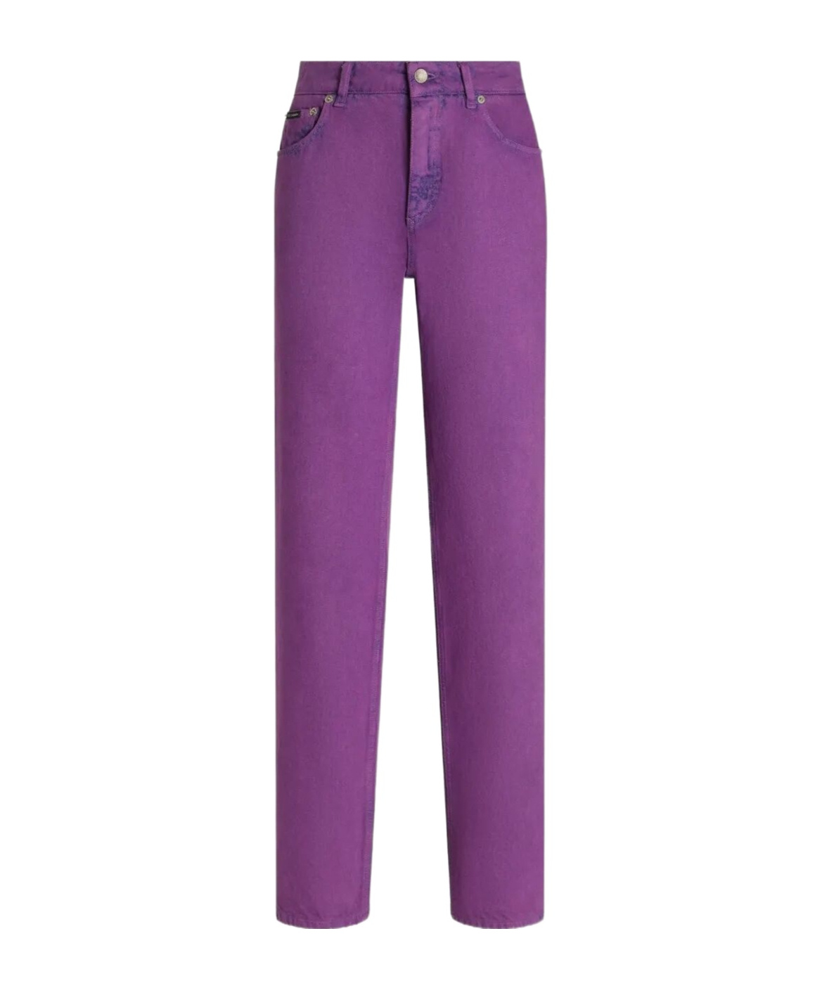 Dolce & Gabbana Five-pocket Straight Leg Jeans In Purple