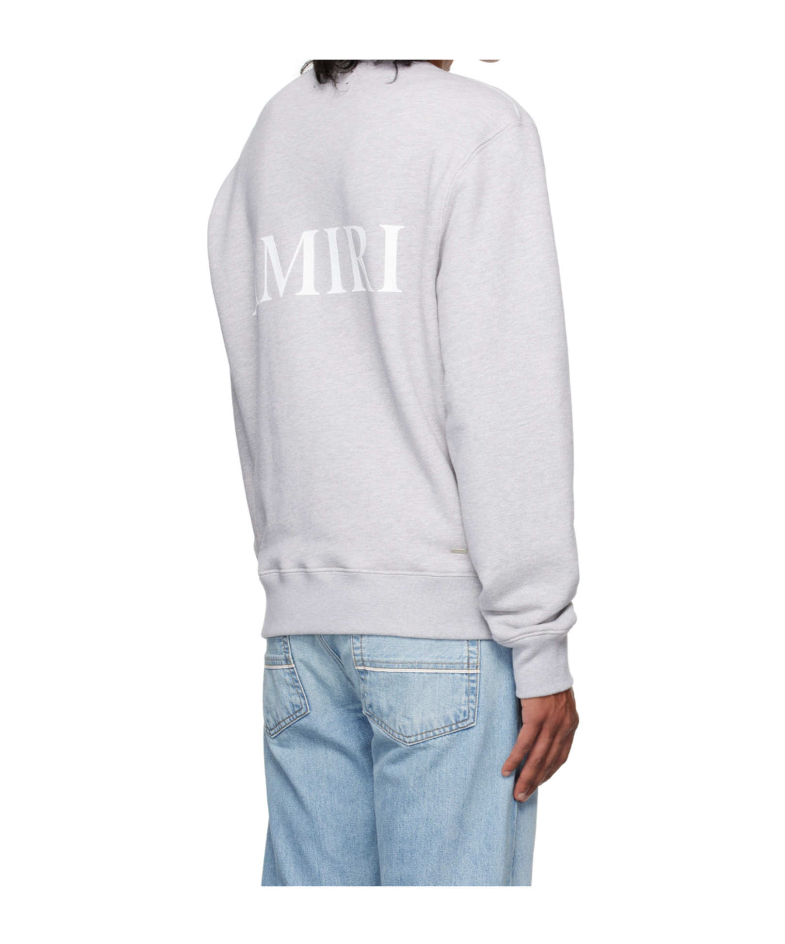 Shop Amiri Long-sleeved Sweater In White