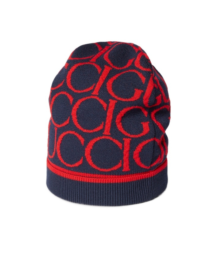 Gucci Wool Jacquard Hat In Black