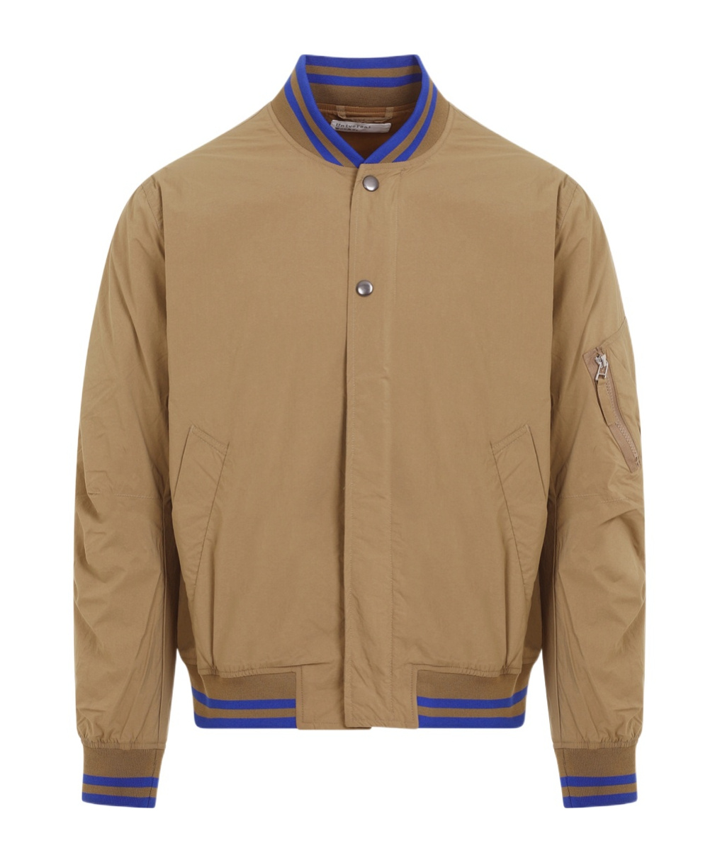 Universal Works Sand Ns Bomber Recycled Polyamide Jacket In Green