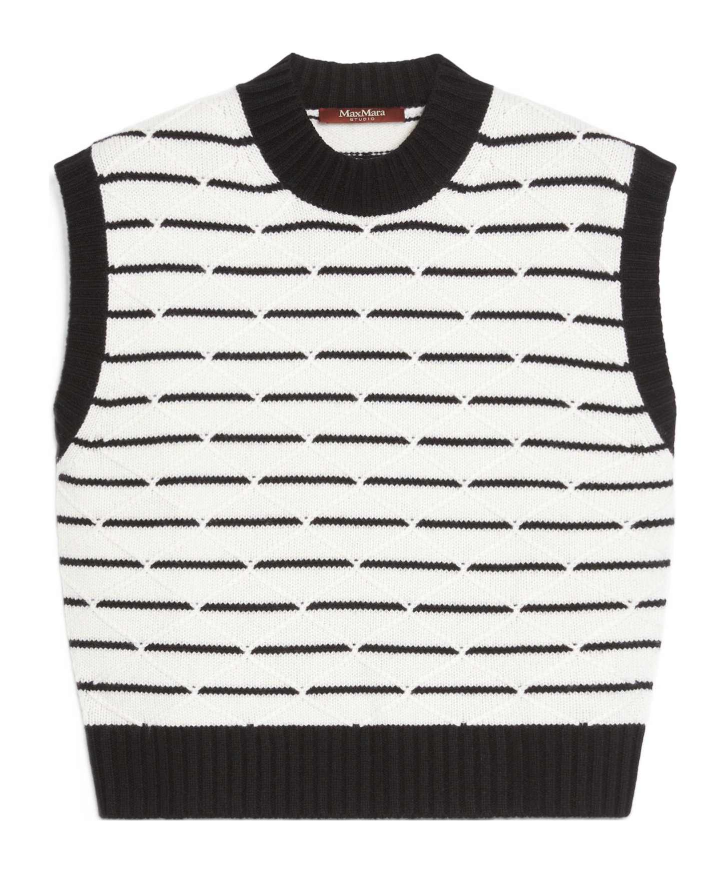 Max Mara Wool And Cashmere Soft Gilet In White