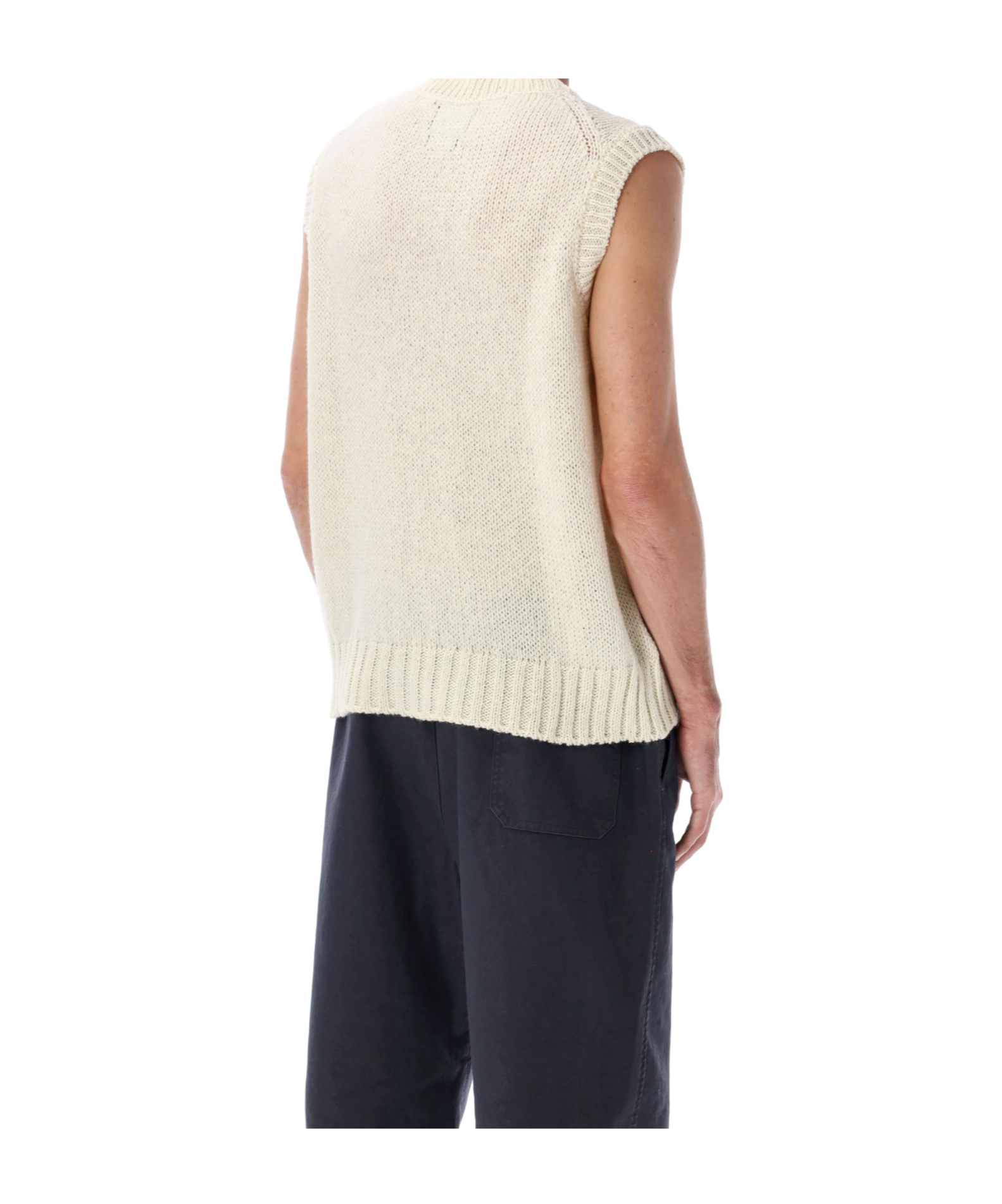 Howlin' Sleeveless V-neck Knit Vest In Brown