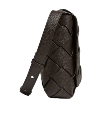 Bottega Veneta Diago Leather Crossbody Bag In Black