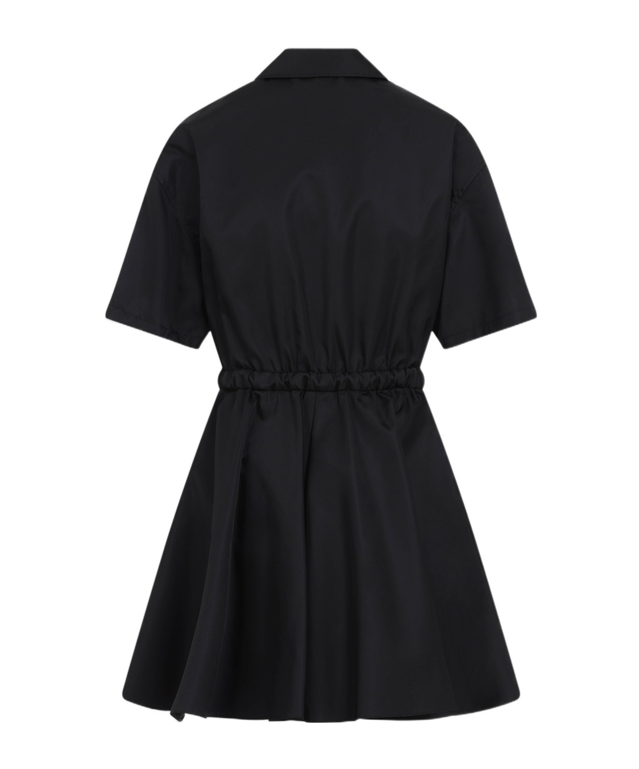 Prada Jacquard Poplin Dress In Black