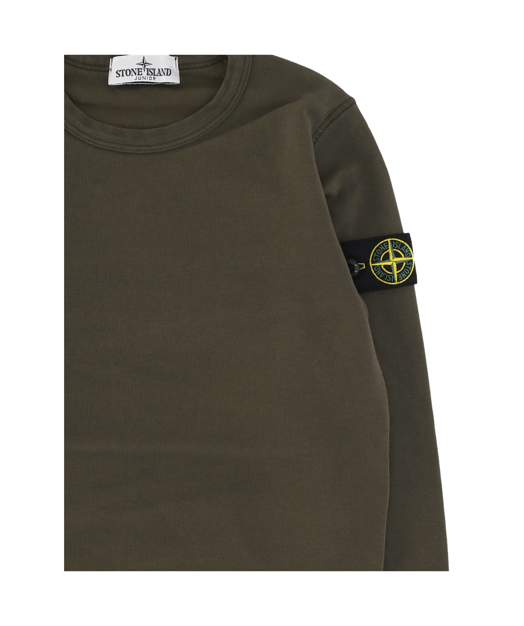 Stone Island Compass Badge Sweater In Green