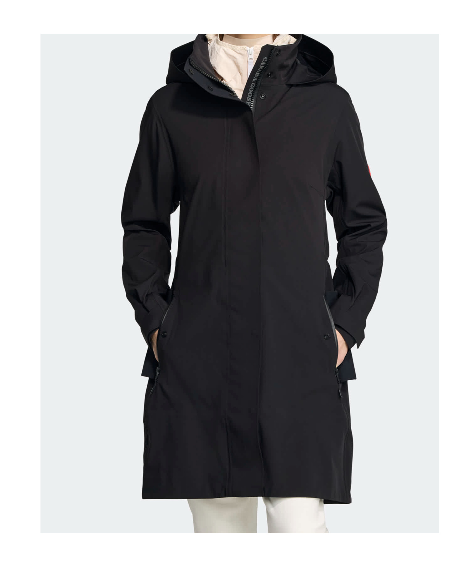 Canada Goose Cardero Rain Jacket In Black