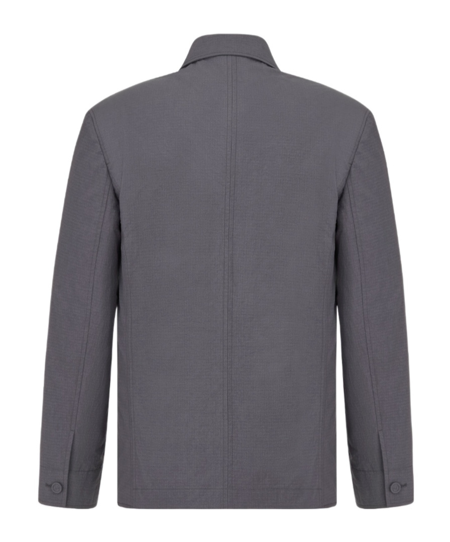Dior Logo Suit Jacket In Gray