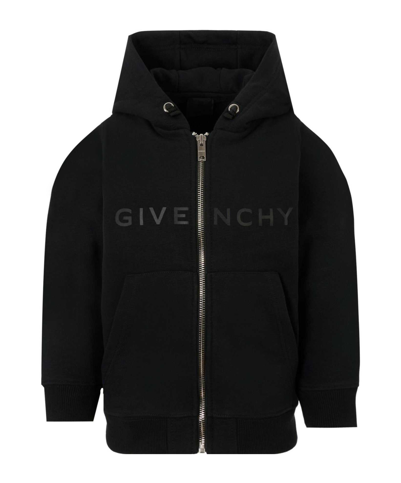 Givenchy Logo-print Zip-up Hoodie In Black