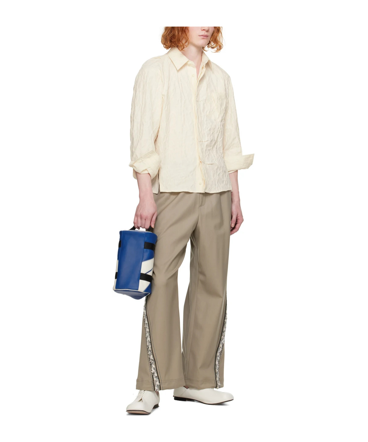 Ader Error Edis Long-sleeved Shirt In White