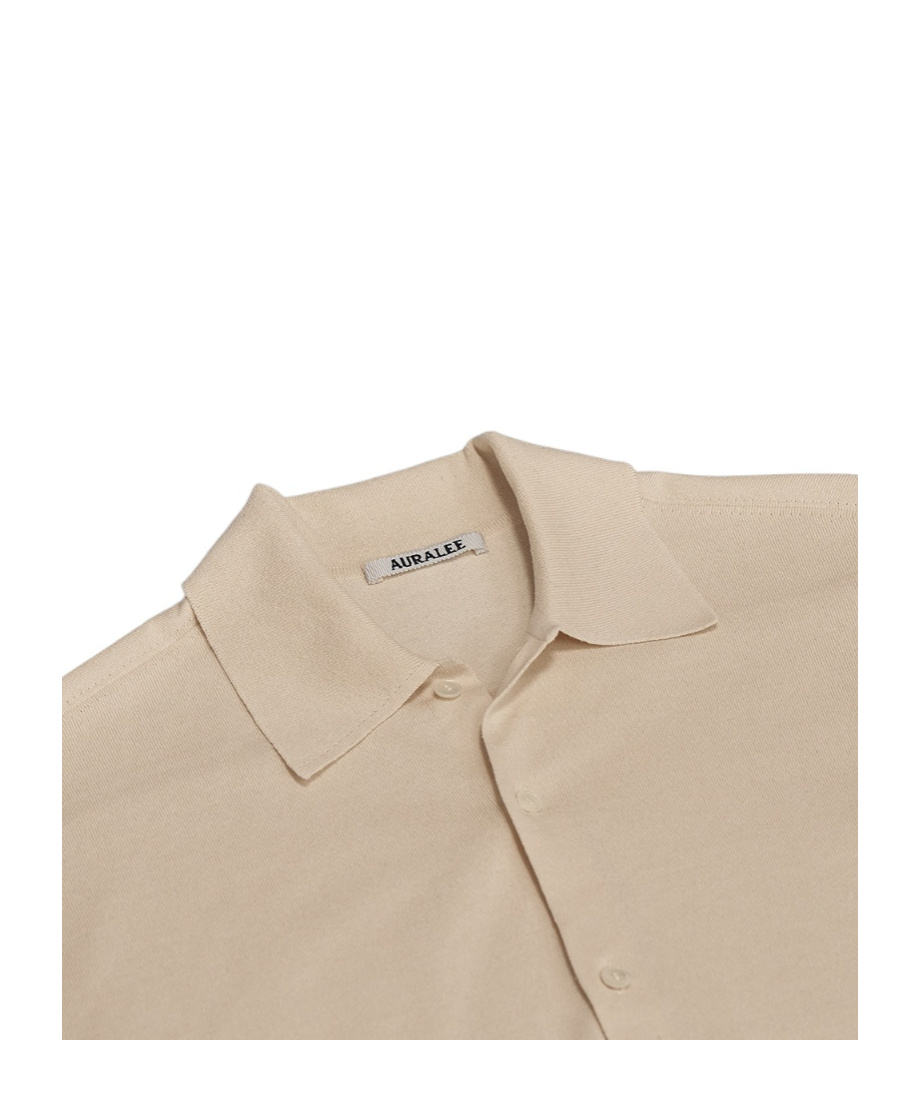 Auralee Long Sleeve Shirt In Neutral