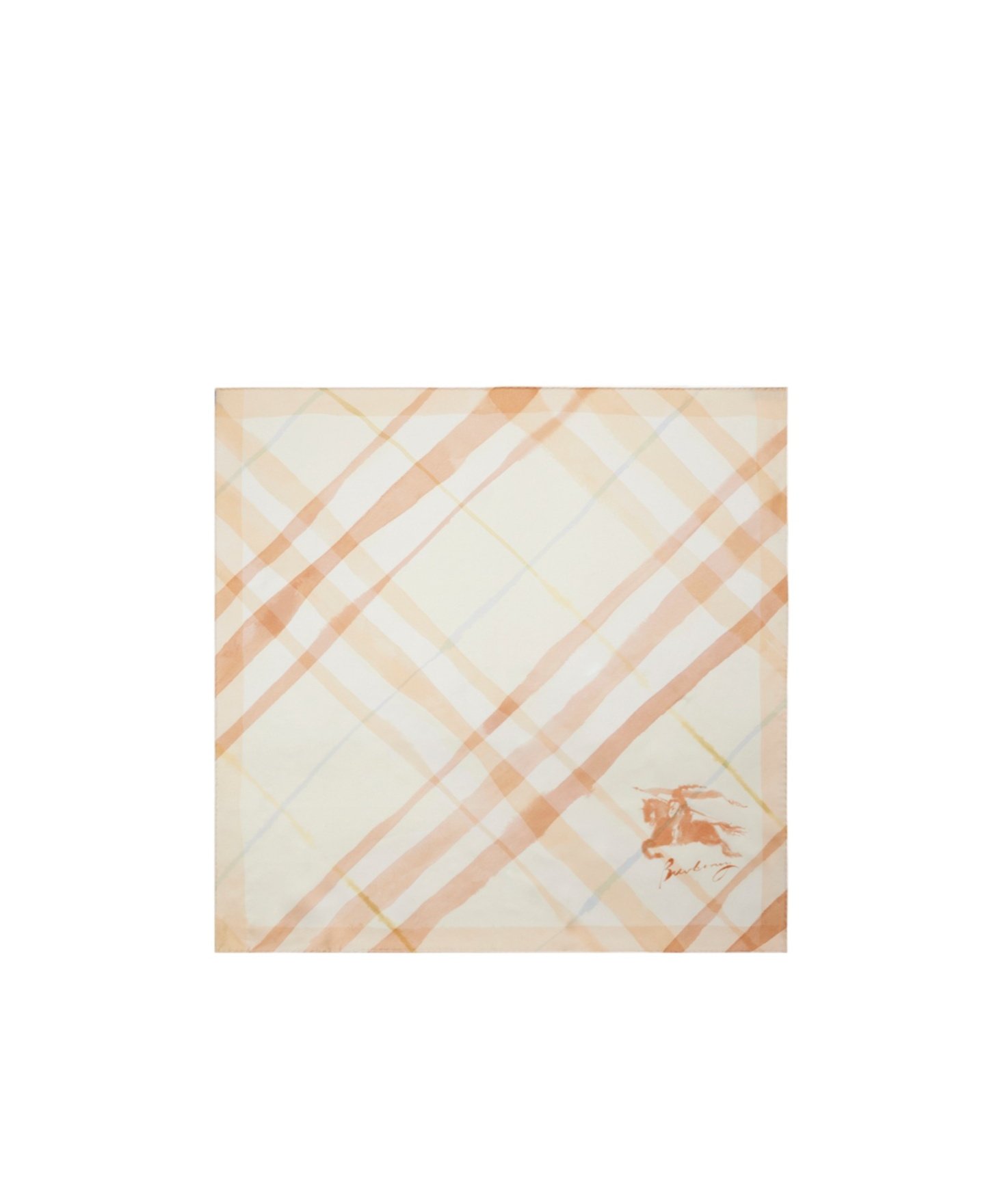 Burberry Watercolour Check Scarf In Nude