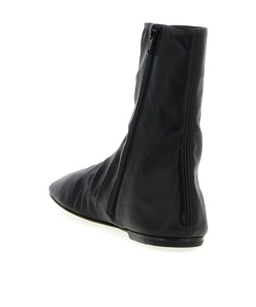 Dries Van Noten Women Leather Ankle Boots In Black