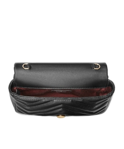 Gucci Gg Marmont Mini Shoulder Bag In Black