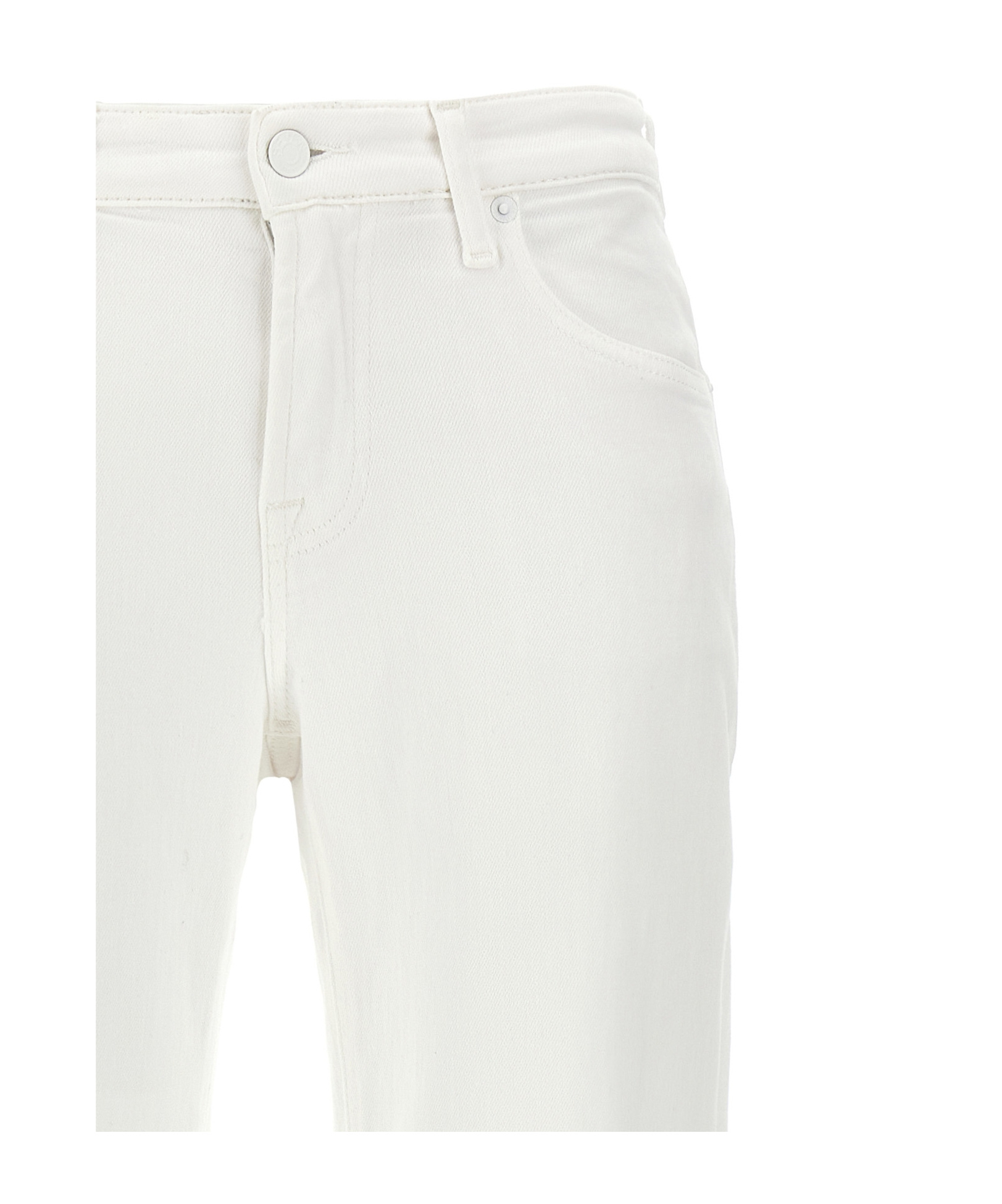 7 For All Mankind Jeans Affusolato Calie Alla Caviglia In White