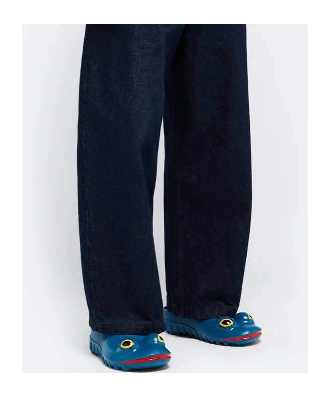 Jw Anderson X Wellipets Frog Flats In Blue