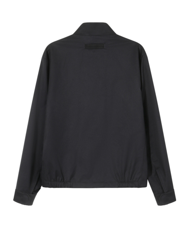 ZEGNA CROPPED STAND COLLAR JACKET
