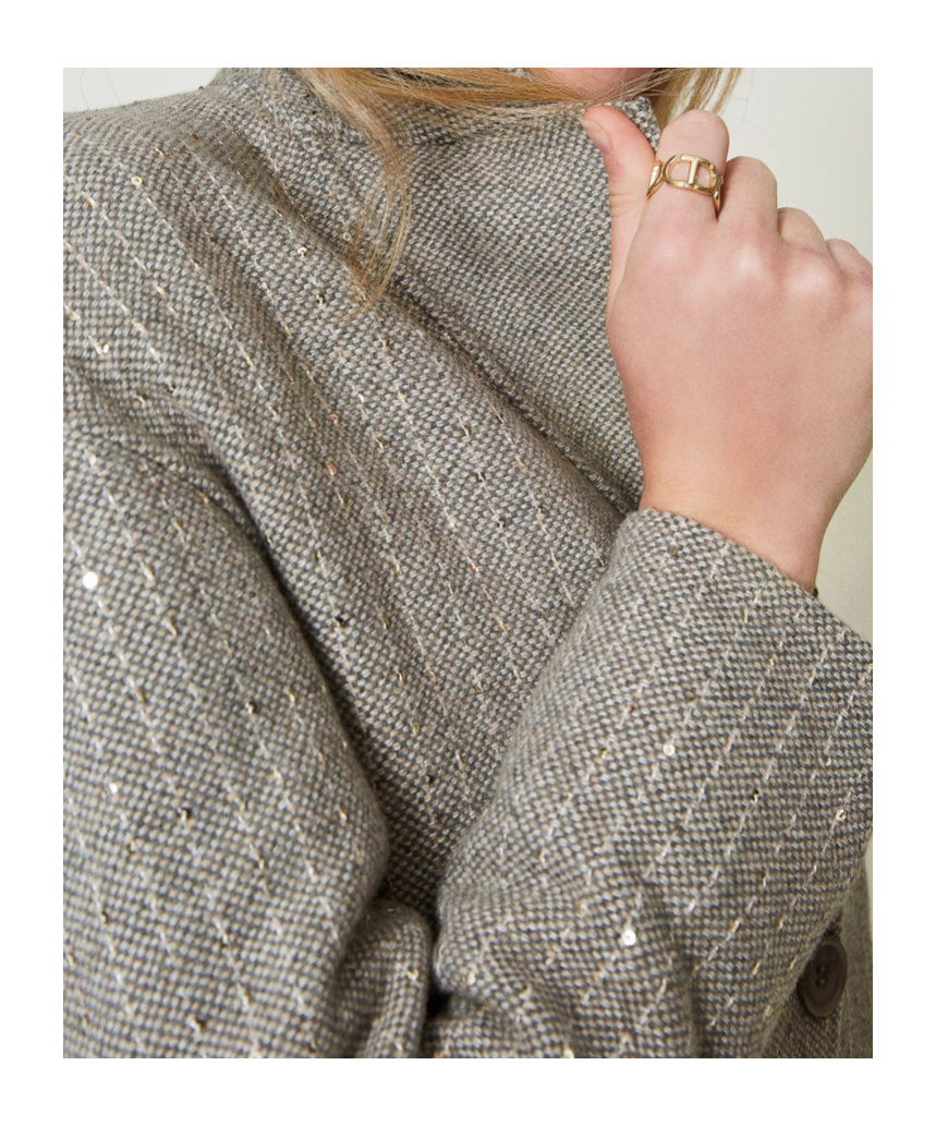 TWINSET SEQUINNED COAT