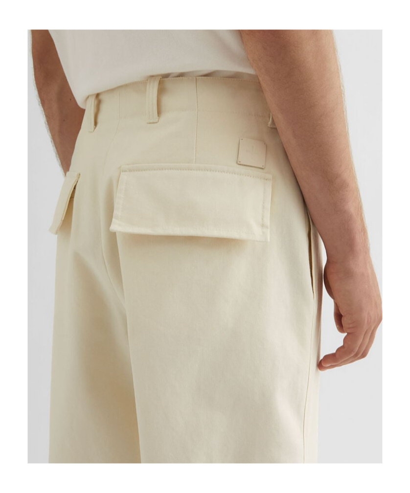 Jil Sander Belt Loops Casual Pants In White