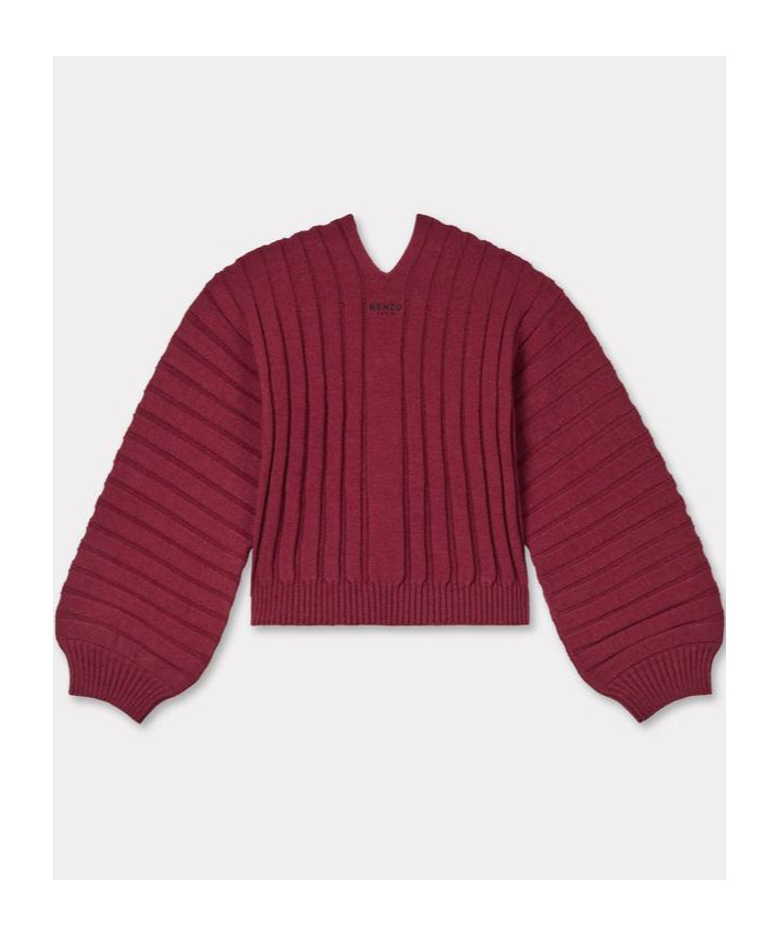 Kenzo Zippered Cardigan In Red