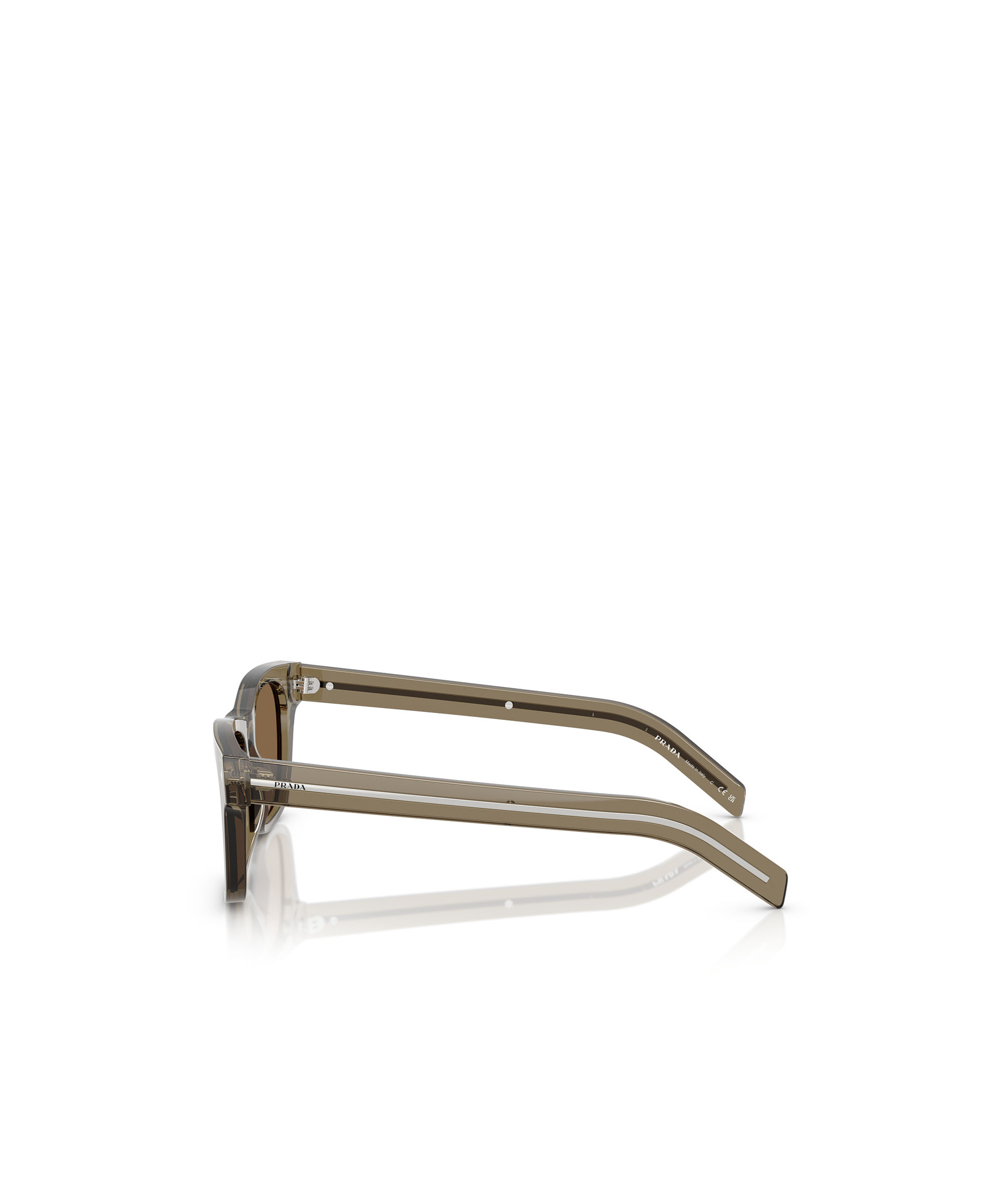 Prada Full Frame Sunglasses In Brown