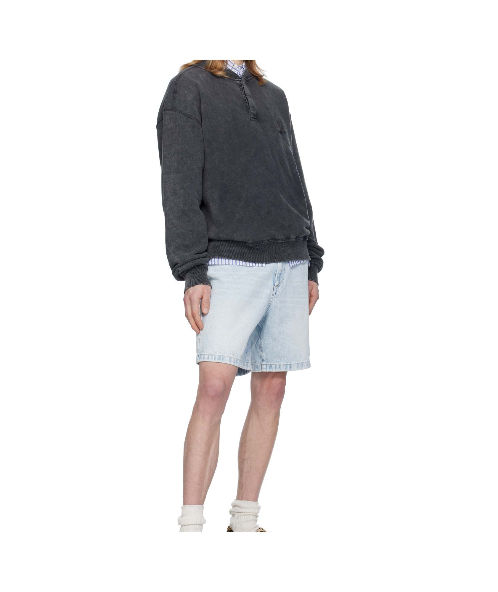 Isabel Marant Black Mathias Sweatshirt In Black