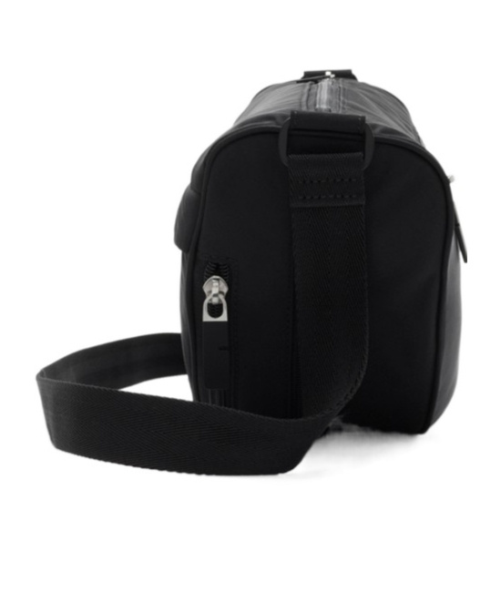 Burberry Shield Diagonal Backpack In Black