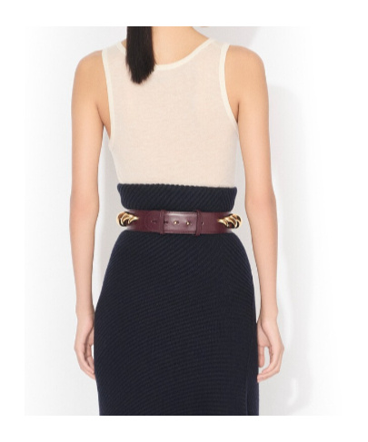 Alaïa Sheer Wool Tank Top In White