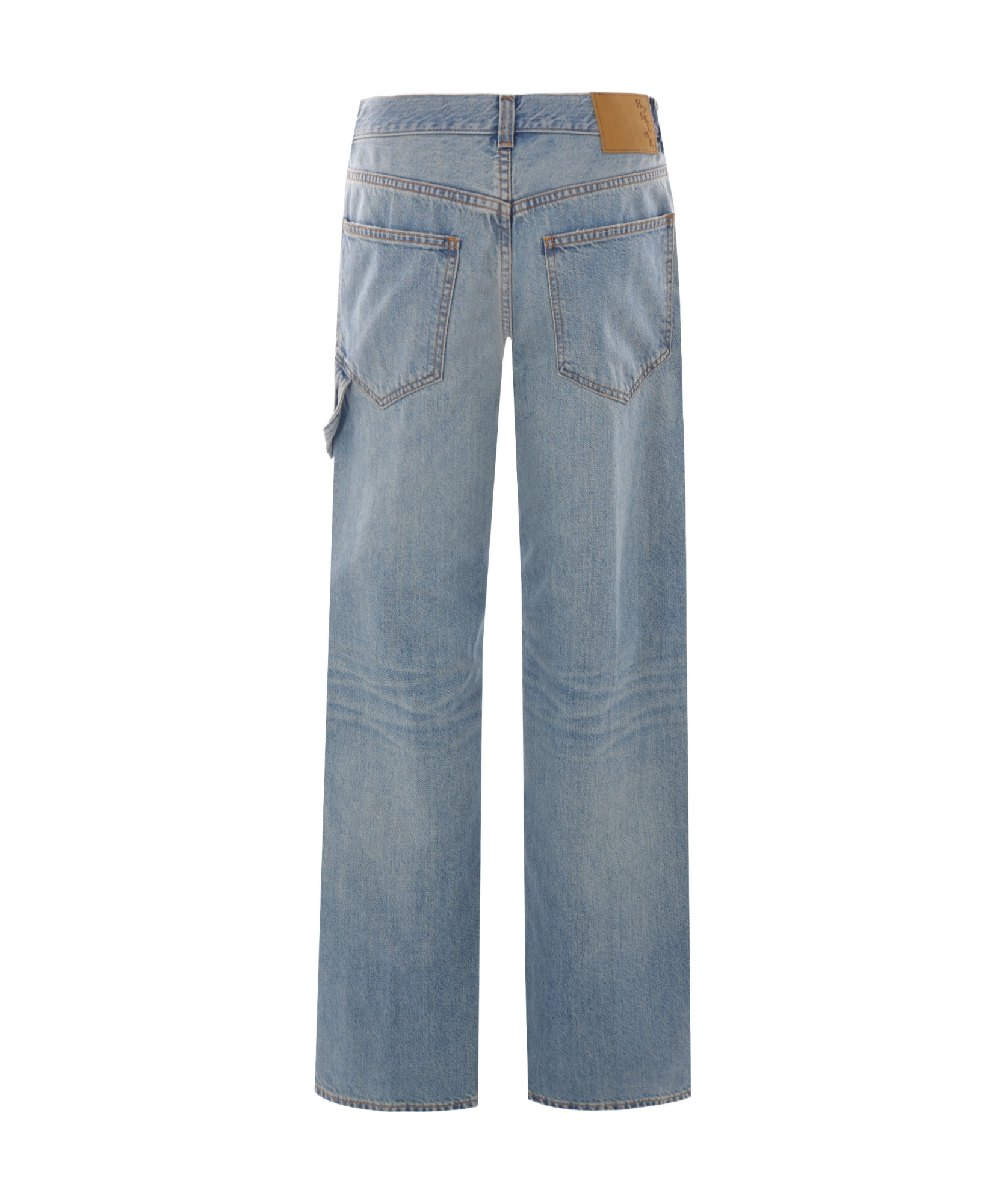 Haikure Logo-patch Jeans In Gray